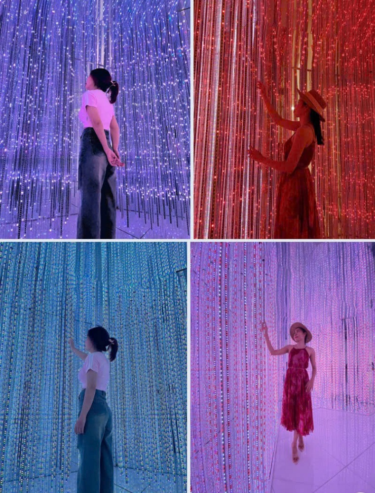 Hấp dẫn mê cung gương và con đường pha lê tại Làng hoa Sa Đéc