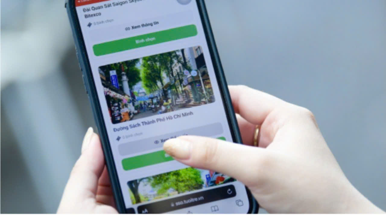 Mách bạn cách bình chọn điểm đến hấp dẫn nhất TP.HCM và 13 tỉnh thành ĐBSCL