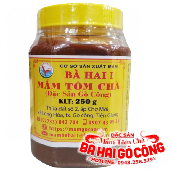 Mắm tôm chà Bà Hai Gò Công hủ 250g